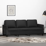thumbnail of vidaXL 3-Sitzer-Sofa Schwarz 180 cm Kunstleder