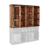 thumbnail of SIT Möbel Kastuitbreiding | 4 deuren met glasinzet | sloophout gekleurd | B 160 x D 40 x H 110 cm | 09145-98 | Serie RIVERBOAT