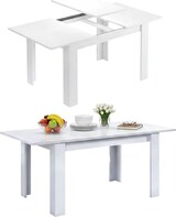 thumbnail of Dmora Ausziehbarer Tisch Midland, Ausziehbare Konsole für Esszimmer, Ausziehbarer Küchentisch mit Verlängerung, 140/190x90h78 cm, Weiß