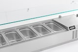 thumbnail of Aufsatzvitrine Albon | 1/3 GNx7 | HxBxT 43,5x160x39,5cm + CHEFGASTRO Geschirrtuch