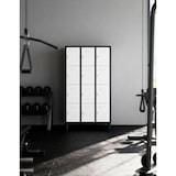 thumbnail of TwinThink Taquillas Vestuario 180cm de 12 Puertas Taquilla Metalica con Llave Taquillas Vestuario Taquilla Vestuario Metalicas (Blanco y Negro)