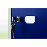 thumbnail of Bisley Garderobenschrank Office mit Schloss aus Stahlblech, 1 Fach mit Hutboden & Kleiderstange - Kleiderspind abschließbar, Spind Tiefe: 30,5 cm -