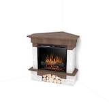 thumbnail of PORTO - Caminetto Elettrico Angolare A Libera Installazione - Rovere - 23" - 91 x 89 x 76,5