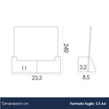 thumbnail of Danieli Store | Expositor portafolletos de 2 plazas 1/3 A4 de mesa en metacrilato | Expositor de mesa | Expositor para volantes y tarjetas (5 Uds.)