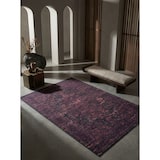 thumbnail of Teppich Wohnzimmer Vintage Pflegeleicht Waschbar Strapazierfähig Esszimmer OEKO-TEX Rot 140x200 cm Gekettelt – PIZOL von Kadima Design