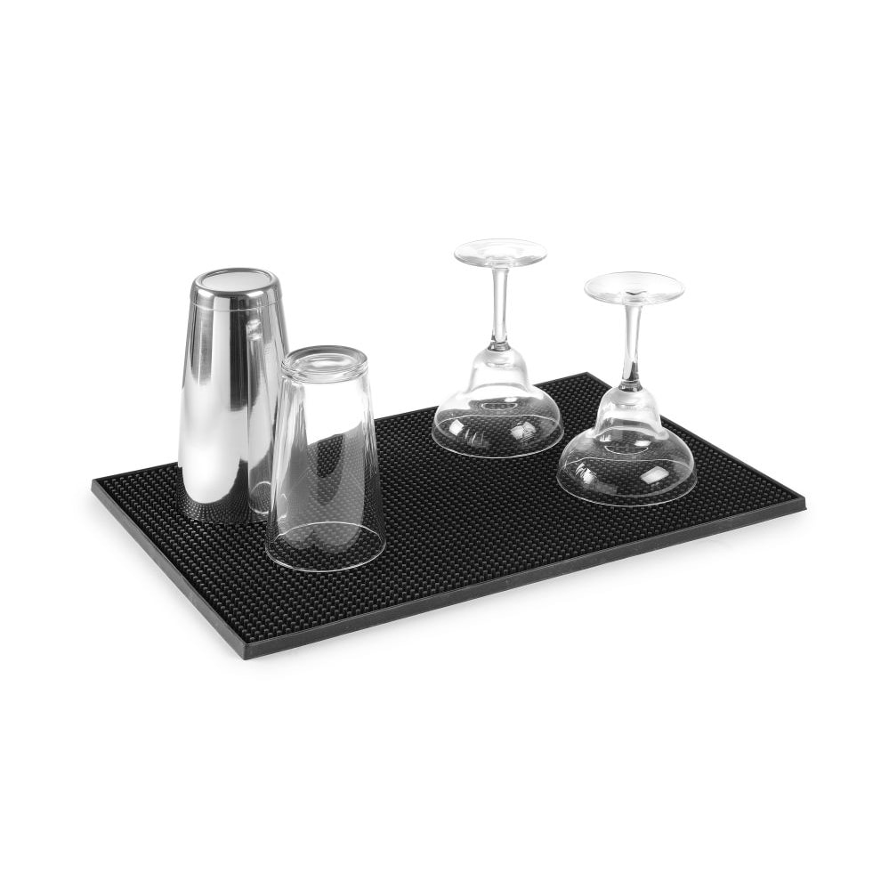 Alfombrilla para bar, BarUp, Negro, 453x305x(H)15mm