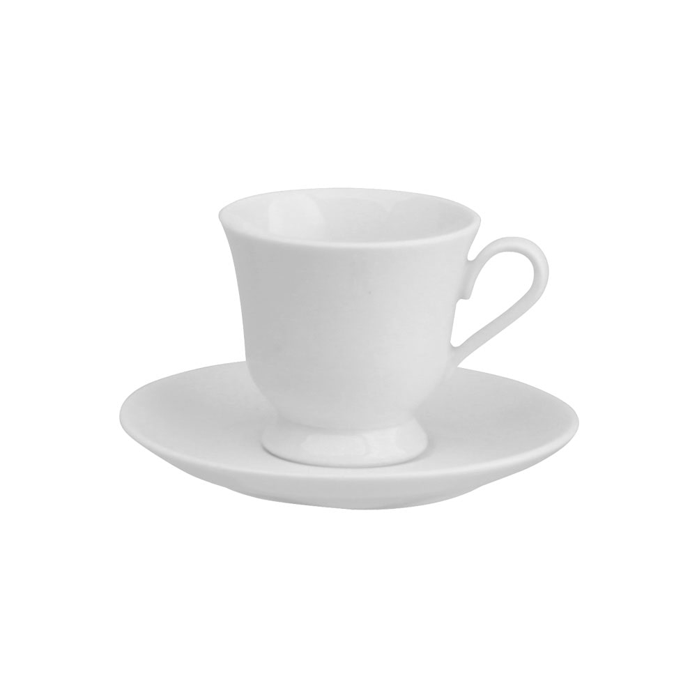 AVET jgo. 6 tazas de café con plato 110 ml. Czmode-41