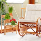 thumbnail of Relaxdays Blumentreppe 3-stöckig, Blumenetagere, beweglich, für Kräuter, Blumentöpfe, Holz Pflanzregal 57 cm hoch, natur