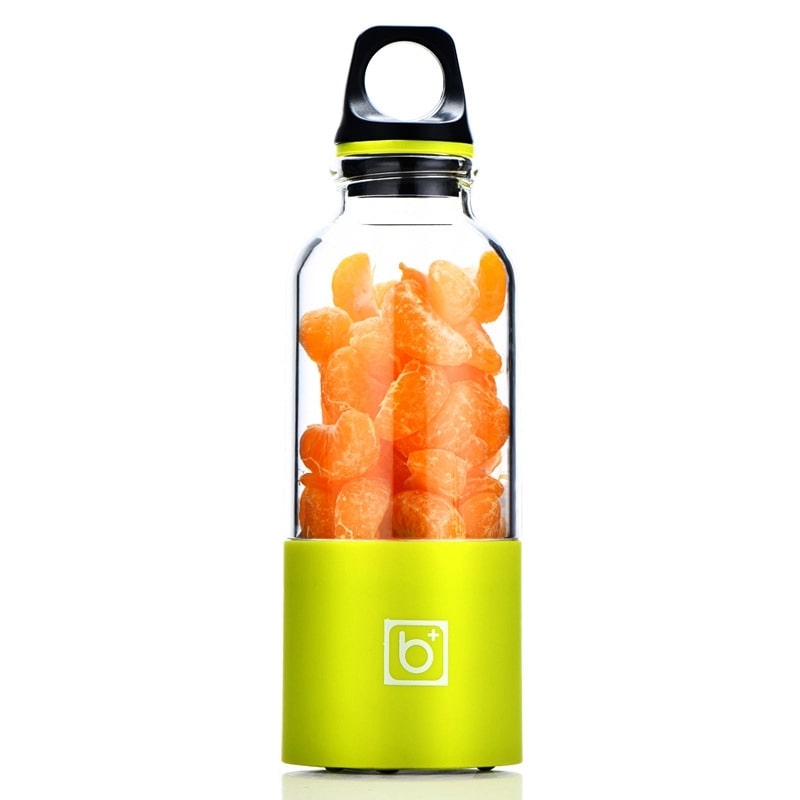 Petit Mixeur Smoothie Milkshake Blender Portable Jus de Fruit 500ml USB Vert YONIS
