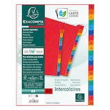 thumbnail of Exacompta 4803Z 5x Register mit bedruckten Taben aus Colorspan-Karton, 225g/qm, 20 Positionen, Taben A-Z, für Format DIN A4 - Farben sortiert