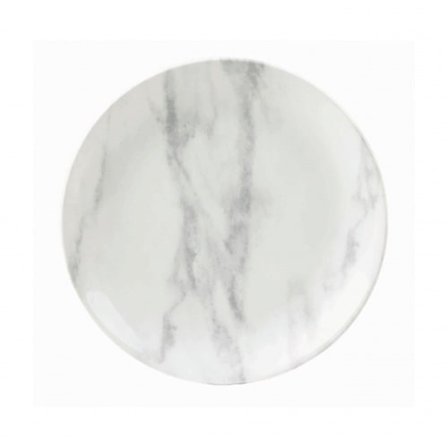 6 x Teller flach coup 17cm TEXTURED PRINTS grey marble