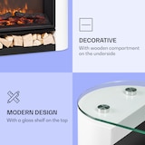 thumbnail of KlarsteinStudio 10 Arc  Elektrokamin 1800 W LED-Flammen Heizlüfter FernbedienungWeiß