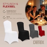 thumbnail of DETEX® 4er Set Stretch Hussen Grau Überwurf Rückenlehne