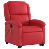 thumbnail of vidaXL Massagesessel mit Aufstehhilfe Elektrisch Rot Kunstleder