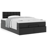thumbnail of vidaXL Ottoman-Bett mit Matratze Schwarz 120x190 cm Kunstleder