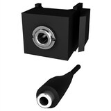 thumbnail of BACHMANN Keystone Miniklinke 3,5mm 3pol. Stereo, schwarz