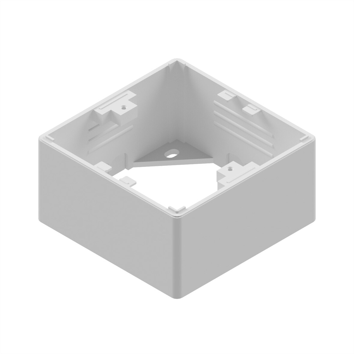 EasyLan preLink / fixLink Datendose weiß, 80x80x42 mm RAL 9010