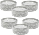 thumbnail of WellHome - 6er-Pack runde marmorgraue LED-Kerzen 20x20x8cm