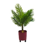 thumbnail of Tecnokit Carrello Porta Piante Da Interno Ed Esterno In Acciaio Per Vasi Rotondi E Quadrati, Portavasi Con Ruote Cm 30 - colore: nero