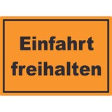 thumbnail of Einfahrt freihalten Aufkleber schwarz-orange A9 (37x52mm)