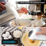 thumbnail of Arendo Elektrischer Handmixer Handrührer - inkl. 2 Quirle und 2 Knethaken aus Edelstahl - Handrührgerät - Hakenentriegelung - Turbotaste