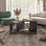 thumbnail of Mesa de centro Wema em melamina, com arrumação aberta.