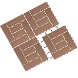 thumbnail of Casaria WPC Fliesen 11x Mosaik Terrakotta