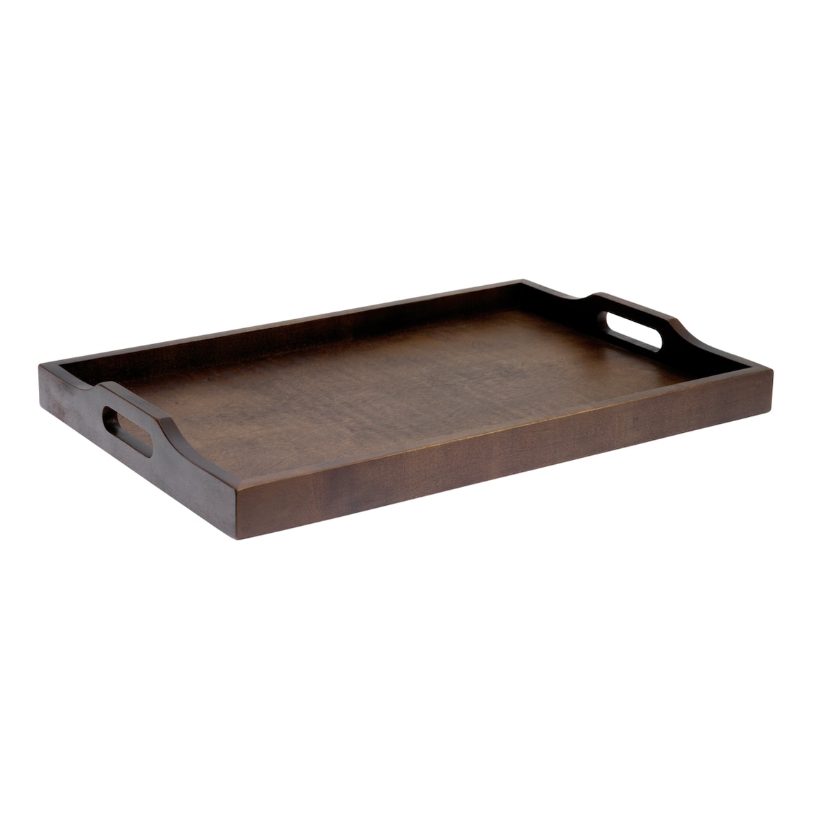 Vassoio Servizio In Camera Cm 40X60 Legno Noce Scuro