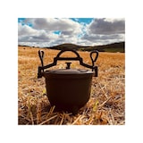 thumbnail of Calderone in ghisa Pentola per fuoco con coperchio, Forno olandese, Giardino, Barbecue  8L