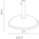 thumbnail of garbar SIRO35 Pie Parasol Exterior  Negro