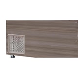 thumbnail of Skyrainbow SNACK-Line, Kalte Theke, 5x GN1/1, Granit rosa-grau, 188x82x85.5 Glasaufbau Klarglas  mit Zwischenablage, H=496mm