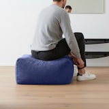 thumbnail of Green Bean® Indoor Sitzhocker Pouf 70x33x28cm EPS-Perlen Füllung & Cordstoff Kuschelig Weich Waschbar - Dunkelblau
