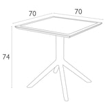 thumbnail of SIESTA EXCLUSIVE Table d’extérieur Sky Table 70 Vert