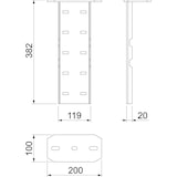 thumbnail of OBO Bettermann Fußplatte WFP 110 FT 6232500