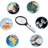 thumbnail of LED Lupe 10 20 Fach Licht Leselupe Lampe Juwelierlupe