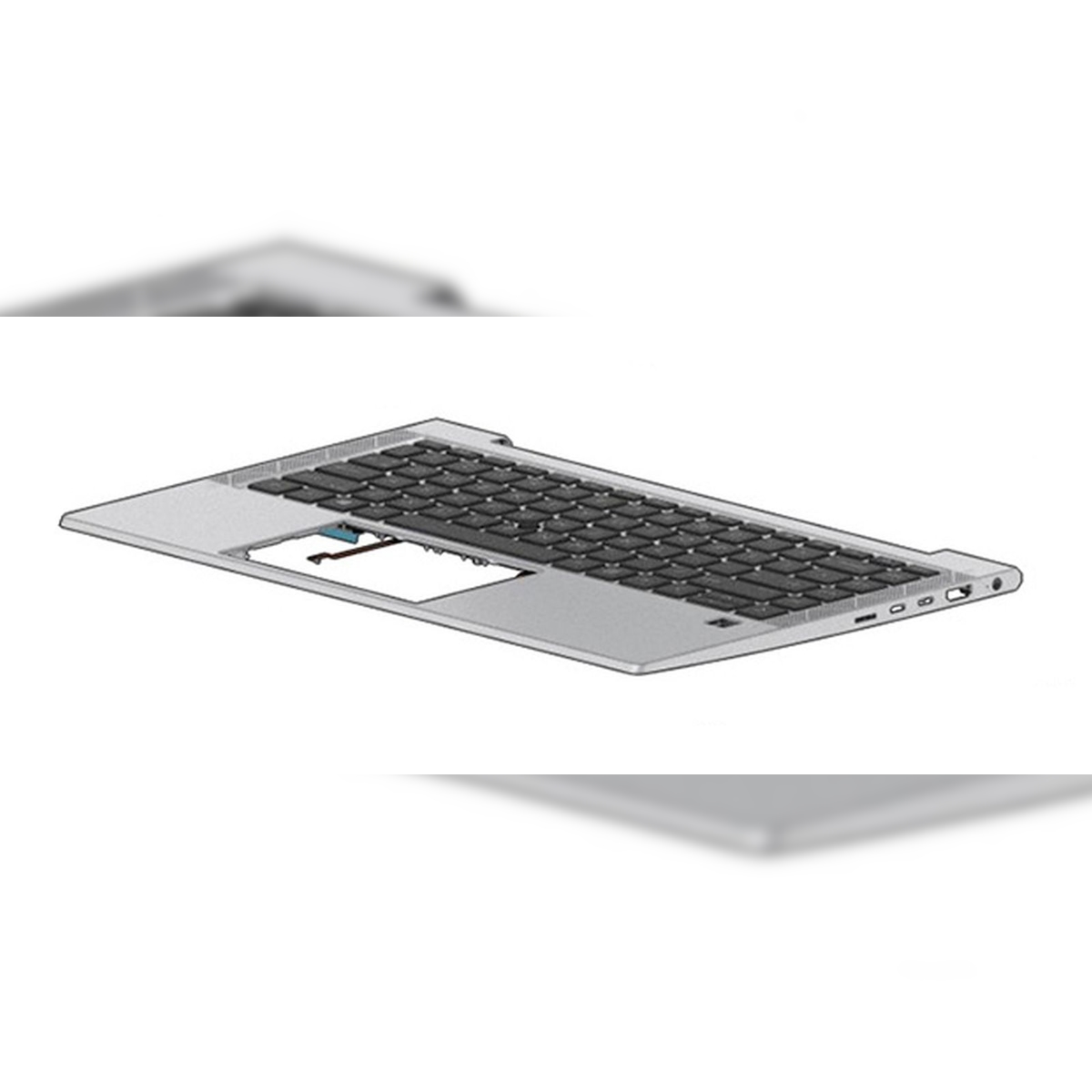 HP Ersatztastatur Notebook - mit Zeigestock, ClickPad