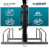 thumbnail of Fahrradständer Linus - Silber - Zur Boden- oder Wandmontage // für 5 Fahrräder