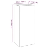 thumbnail of vidaXL Plantenbak 32x29x75 cm cortenstaal