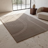thumbnail of Teppich Flur Bohemian Pflegeleicht Waschbar Wohnzimmer Schlafzimmer Schadstoffgeprüft Beige 120x170 cm OEKO-TEX – LAVAREDO von Kadima Design