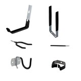 thumbnail of Relaxdays Wandhaken, 30-tlg. Set, Werkzeug Wandhalterung für Garage, gummiert, Gerätehalter Werkstatt, Stahl, schwarz