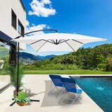 thumbnail of Ombrellone da Giardino Decentrato 3x2m in Acciaio e Poliestere Ecrù