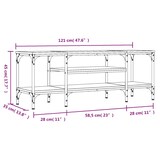thumbnail of Helloshop26 - Multimedia-TV-Ständer TV-Regal Sideboard TV-Schrank Esszimmer Wohnzimmer Schlafzimmer geräucherte Eiche 121 x 35 x 45 02_0027324