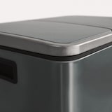 thumbnail of Mülleimer aus Edelstahl "Felix" - Trennsystem - Mit Schließdämpfer / 2 x 15 Liter (30 L) Anthrazit