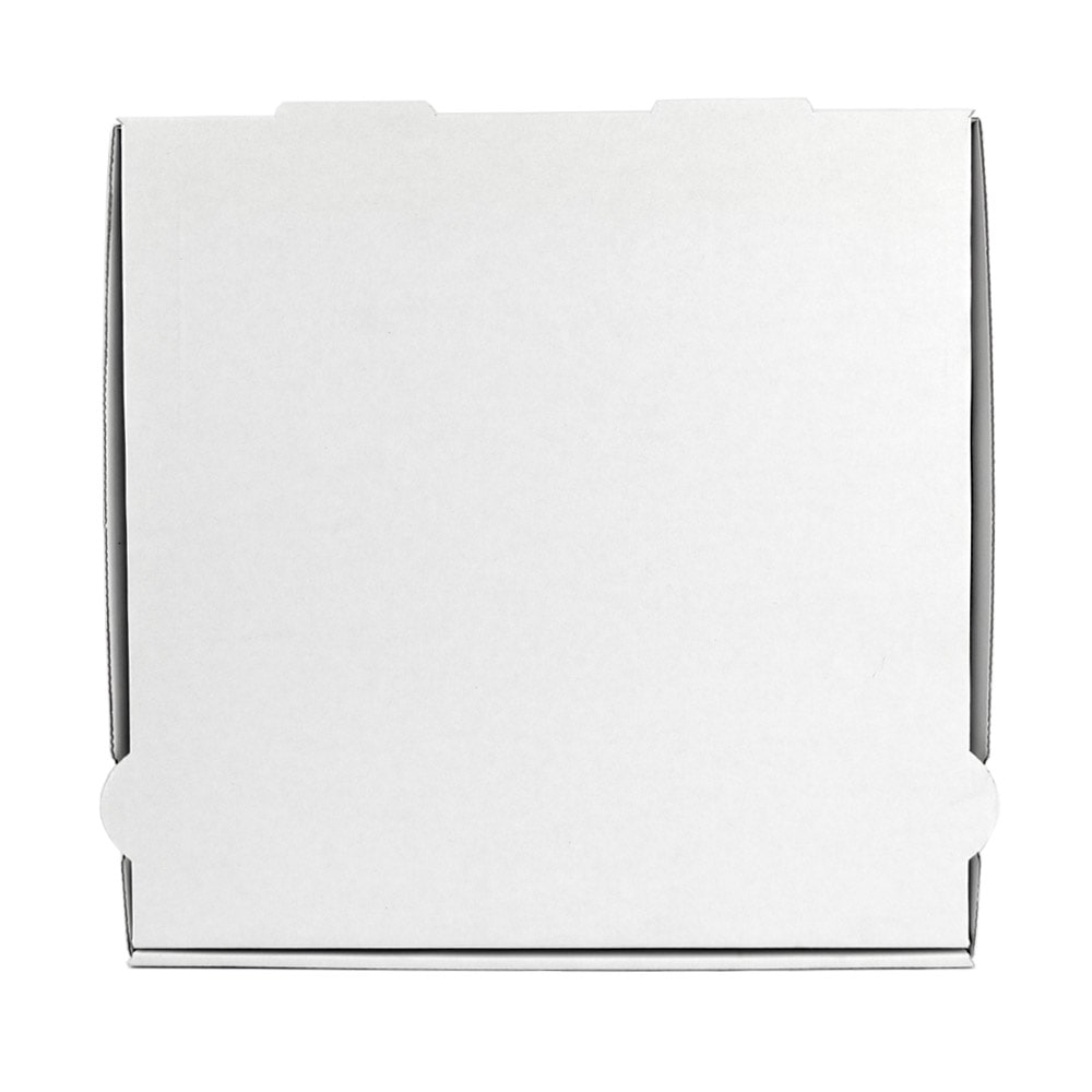 Boîte Pizza Neutre Blanche - Carton - 33 x 33 x 3.5 cm - par 100