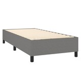 thumbnail of vidaXL Boxspringbett mit Matratze & LED Dunkelgrau 80x200 cm Stoff