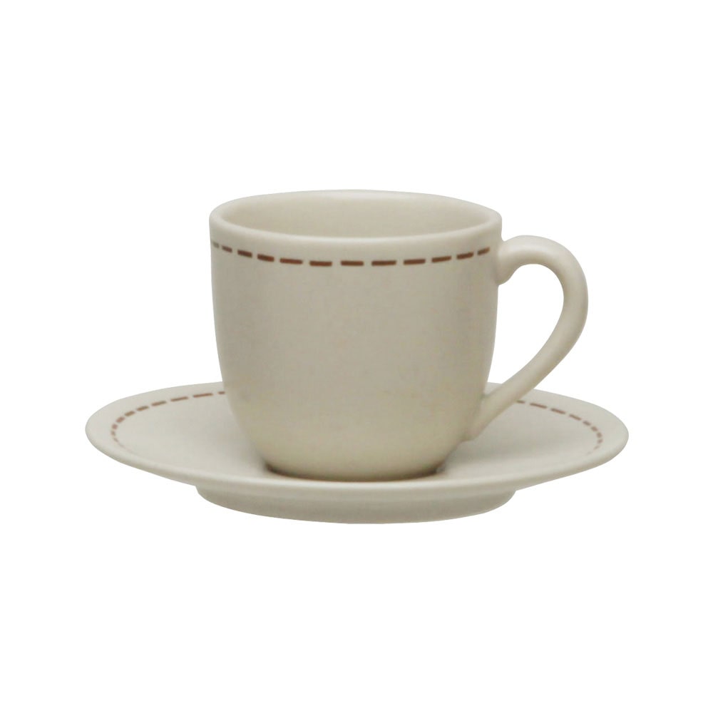 Avet Juego de 6 tazas de café con plato incluido HMSTITCH SAV-41.