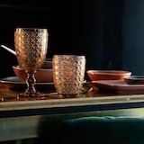 thumbnail of BIDASOA GIO - Set van 6 glazen, 30 cl, amberkleurig, met reliëf