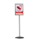 thumbnail of Porte-Affiche Clic-Clac Etanche 2 Faces A4 pied 133 cm