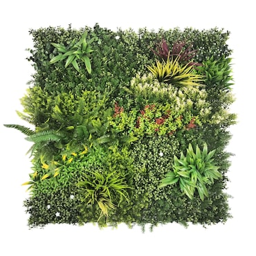 Bonerva | Jardín Vertical Jamaica | Pieza 100x100cm (1m²) | Planta artificial decoración oficina, hotel, restaurante | MAL1215