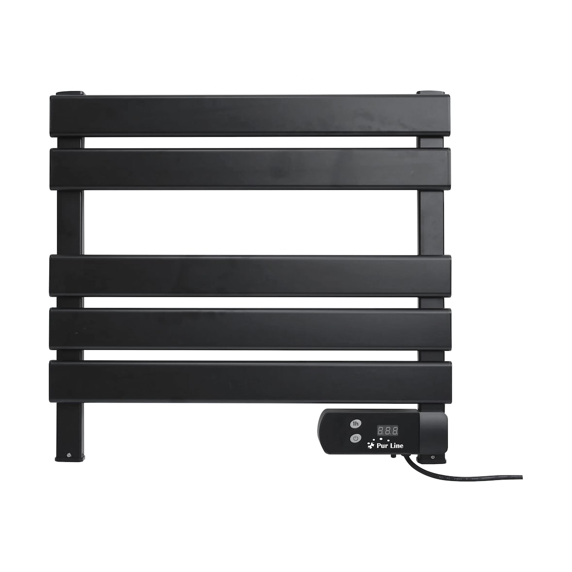 PURLINE Scaldasalviette elettrico compatto nero 100W NTW-08